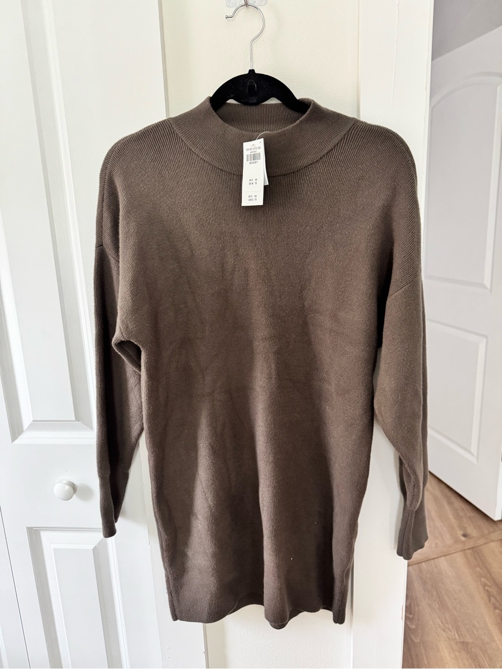 Abercrombie & Fitch Brown Midi Sweater Dress